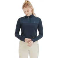 Produktbild von Horse Pilot Suntech Reittrikot Damen Langarm Sommer Rosa Blau XS