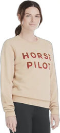 Produktbild von Horse Pilot Sweatshirt für Damen aus Bio-Baumwolle in Beige Größe 2XS