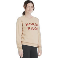 Produktbild von Horse Pilot Sweatshirt für Damen aus Bio-Baumwolle in Beige Größe 2XS