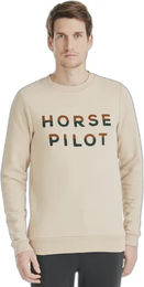 Produktbild von Horse Pilot Sweatshirt für Herren aus Bio-Baumwolle Beige 2XS
