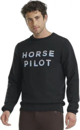 Produktbild von Horse Pilot Sweatshirt für Herren aus Bio-Baumwolle Schwarz Größe M