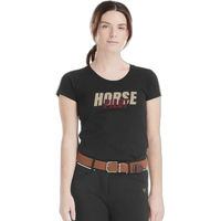 Produktbild von Horse Pilot T-Shirt Damen aus Bio-Baumwolle Schwarz Größe S