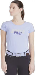 Produktbild von Horse Pilot T-Shirt für Damen aus GOTS-Baumwolle Lila 2XS