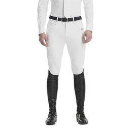 Horse Pilot Turnierreithose mid Grip X-Design in Weiß – Bild 1 von 3