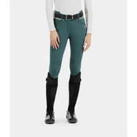 Produktbild von Horse Pilot X-Design Reithose Damen mit Mid Grip in Grün Größe S wasserabweisend und Öko-Tex zertifiziert
