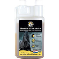 Produktbild von Horsefood Bronchoplus Sirup Ergänzungsfutter für Pferde zur Unterstützung der Atemwege und des Immunsystems 1 L