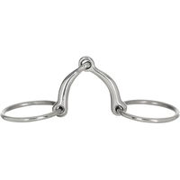 Produktbild von HorseGuard 2-Ring Gebiss Anur aus Edelstahl in Silber für Pferde
