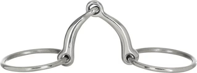 Produktbild von HorseGuard 2-Ring Gebiss Anur aus Edelstahl in Silber für Pferde