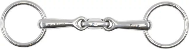 Produktbild von HorseGuard 2-Ring Gebiss aus Edelstahl in Silber für Pferde