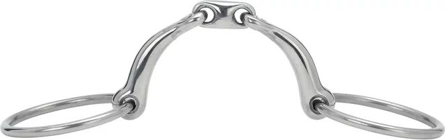 Produktbild von HorseGuard 2-Ring Gebiss für Pferde aus Metall in Silber