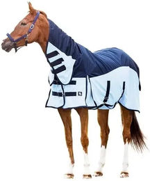 HorseGuard Aiman Regen- und Insektendecke für Pferde Blau 155 cm – Bild 1 von 5