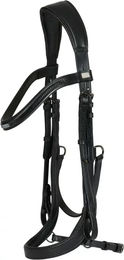 Produktbild von HorseGuard Anatomisch geformter Reitzaum Tine für Shetty in Schwarz aus Leder