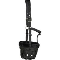 Produktbild von HorseGuard Anatomisch geformter Weidemaulkorb für Pferde aus Polyester Schwarz XFull