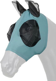 Produktbild von HorseGuard Artic Fliegenmaske für Pferde aus Lycra in Blau Pony