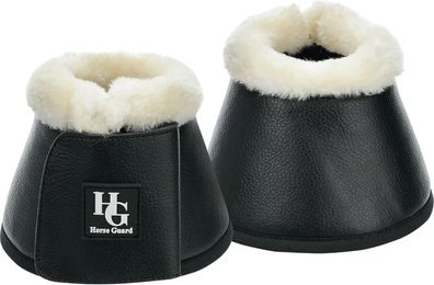 Produktbild von HorseGuard Ava Hufglocken mit Fell in Schwarz Größe M
