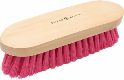 Produktbild von HorseGuard Bürste für Kurzhaar-Pferde aus Holz in Rosa