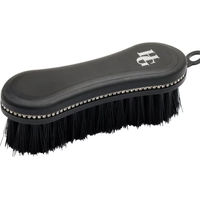 Produktbild von HorseGuard Carat Head Pferdebürste aus Kunststoff in Silber-Schwarz