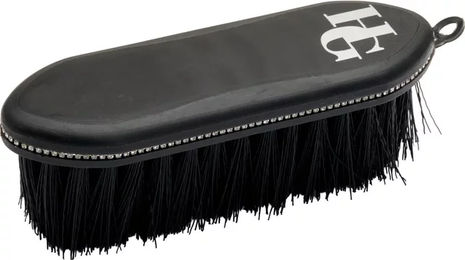 HorseGuard Carat Pferdebürste aus Kunststoff in Schwarz-Silber – Bild 1 von 1