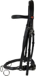 Produktbild von HorseGuard Caveçon für Pferde aus Leder in Schwarz