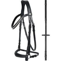Produktbild von HorseGuard Cryll Zaumzeug aus Leder für Ponys in Schwarz