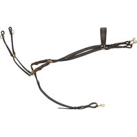 Produktbild von HorseGuard Dian Martingal mit Plastron aus Leder in Braun für Vollblut