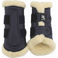 Produktbild von Horseguard Dressurgamaschen mit im Lammfell 2er Set Navy Blau Grösse L Full/WB