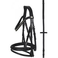 Produktbild von HorseGuard Emi Kombinierte Reittrense aus Leder in Schwarz