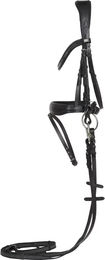 Produktbild von HorseGuard Ergo Light Zaumzeug aus Leder für Ponys in Schwarz