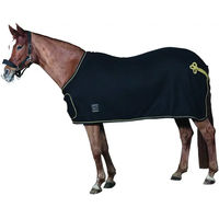 Produktbild von HorseGuard Fleecedecke für Pferde mit Frontklappe in Schwarz