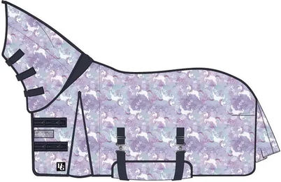 Produktbild von HorseGuard Fliegendecke Unicorn für Pferde aus Polyester in Lila 105 cm
