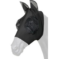 Produktbild von HorseGuard Fliegenmaske für Pferde aus Elasthan in Schwarz
