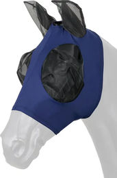 Produktbild von HorseGuard Fliegenmaske für Pferde Shetty Blau mit Elasthan