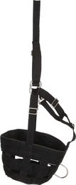 HorseGuard Fressbremse Weidemaulkorb für Kaltblut Pferde mit Halfter aus Nylon in Schwarz XL – Bild 1 von 2