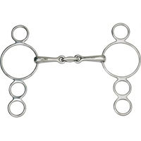 Produktbild von HorseGuard Gebiss für Pferde aus Edelstahl mit 3 oder 4 Ringen in Silber
