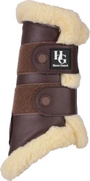 Produktbild von HorseGuard Geschlossene Gamaschen aus Fleece in Braun Größe S