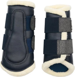Produktbild von HorseGuard Geschlossene Gamaschen für Pferde aus Kunstleder Blau XL