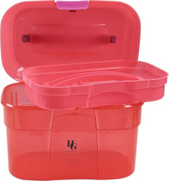 Produktbild von HorseGuard Grooming Box für Kinder in Rosa Transparent aus Kunststoff