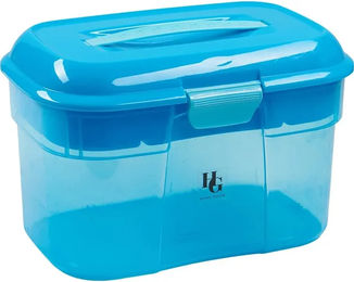 Produktbild von HorseGuard Grooming Box Putzzeug aus Kunststoff Blau Transparent