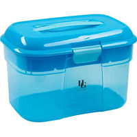 Produktbild von HorseGuard Grooming Box Putzzeug aus Kunststoff Blau Transparent