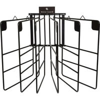 Produktbild von HorseGuard Halter für Reitsattelpads mit 6 Schienen aus Metall in Schwarz
