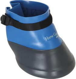 Produktbild von HorseGuard Hufglocken mit Glühbirnen für Pferde in Schwarz und Blau XXL
