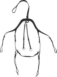 Produktbild von HorseGuard Jagdhalsband für Pferde aus Leder in Schwarz