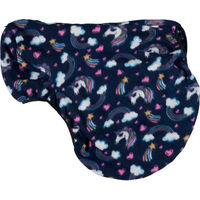 Produktbild von HorseGuard Jiggy Sattelbezug für Pferde aus Fleece in Blau Bunt
