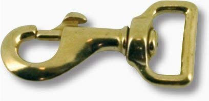 HorseGuard Karabiner für Pferde mit Drehwirbel aus Metall in Gold – Bild 1 von 2