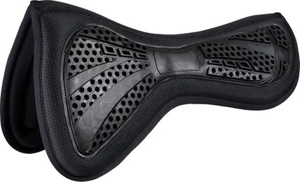 Produktbild von HorseGuard Kensey Gel-Sattelpad mit Memory Foam für Vollblut Pferde in Schwarz