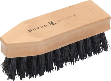 Produktbild von HorseGuard Kopfbürste für Pferde aus Holz in Blau und Beige