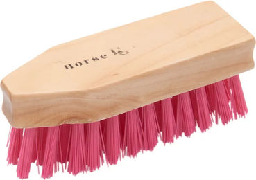 Produktbild von HorseGuard Kopfbürste für Pferde aus Holz in Rosa