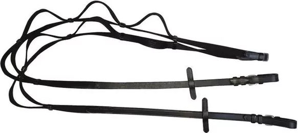 Produktbild von HorseGuard Leder Zügel für Pferd Full Schwarz