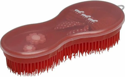 HorseGuard Magic Brush Pferdebürste aus Kunststoff in Rot – Bild 1 von 1