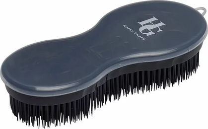 Produktbild von HorseGuard Magic Brush Pferdebürste aus Kunststoff in Schwarz und Grau